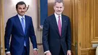 تحولات منطقه؛ محور گفت‌وگوی تلفنی امیر قطر و پادشاه اسپانیا