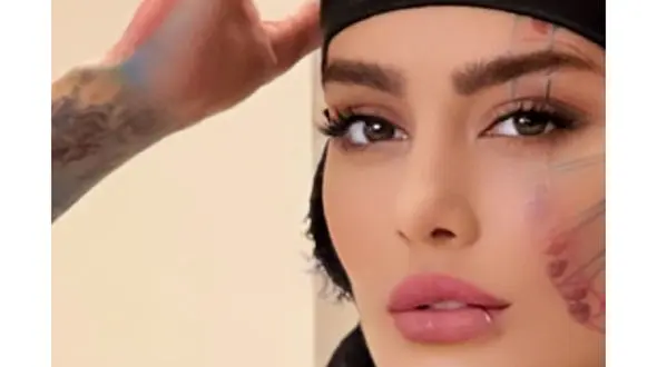 جلف بازی سحر قریشی کنار جوان عرب در دبی ! + عکس حجاب عربی خانم بازیگر !