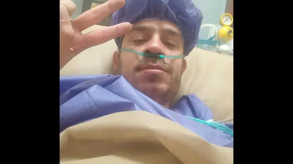 اولین تصویر از خبرنگار مجروح صدا و سیما