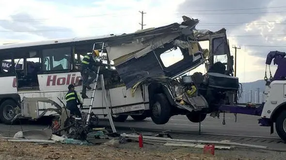 تصادف زنجیره‌ای در چین 36 کشته برجای گذاشت