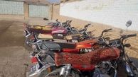 کشف 6 دستگاه موتورسیکلت مسروقه در هلیلان 