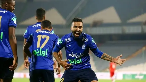 گل اول استقلال مقابل تراکتور + فیلم 