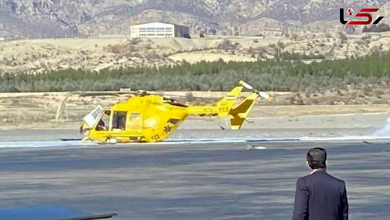 اولین عکس از سقوط هلیکوپتر در ایلام 