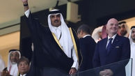 حرکت عجیب امیر قطر مقابل دیدگان رییس جمهور فرانسه + فیلم