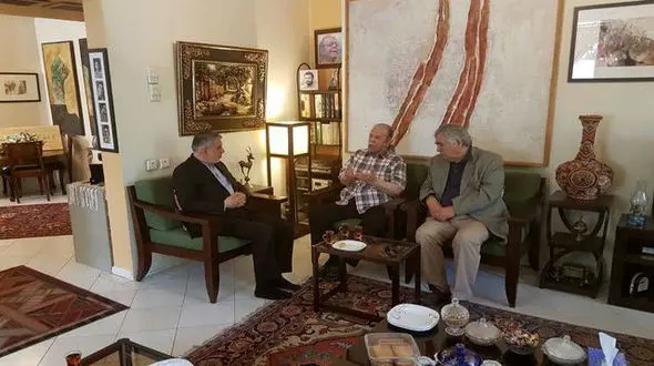  دیدار صالحی امیری با محمد علی کشاورز 