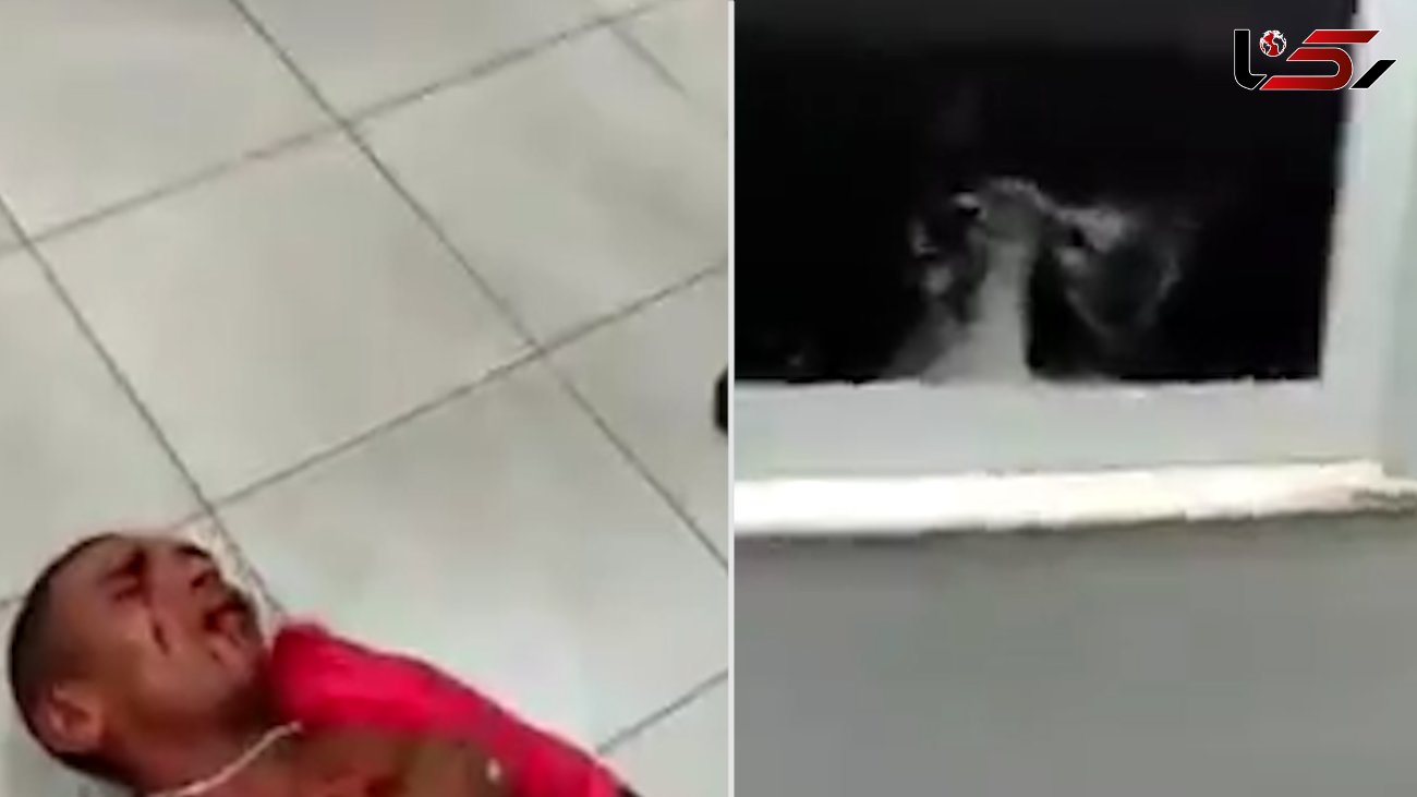 مجرم دیوانه در ایستگاه پلیس خون به پا کرد + فیلم