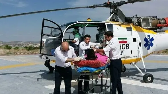 انتقال ۳۸ بیمار با ۴۵ سورتی پرواز در اورژانس لرستان