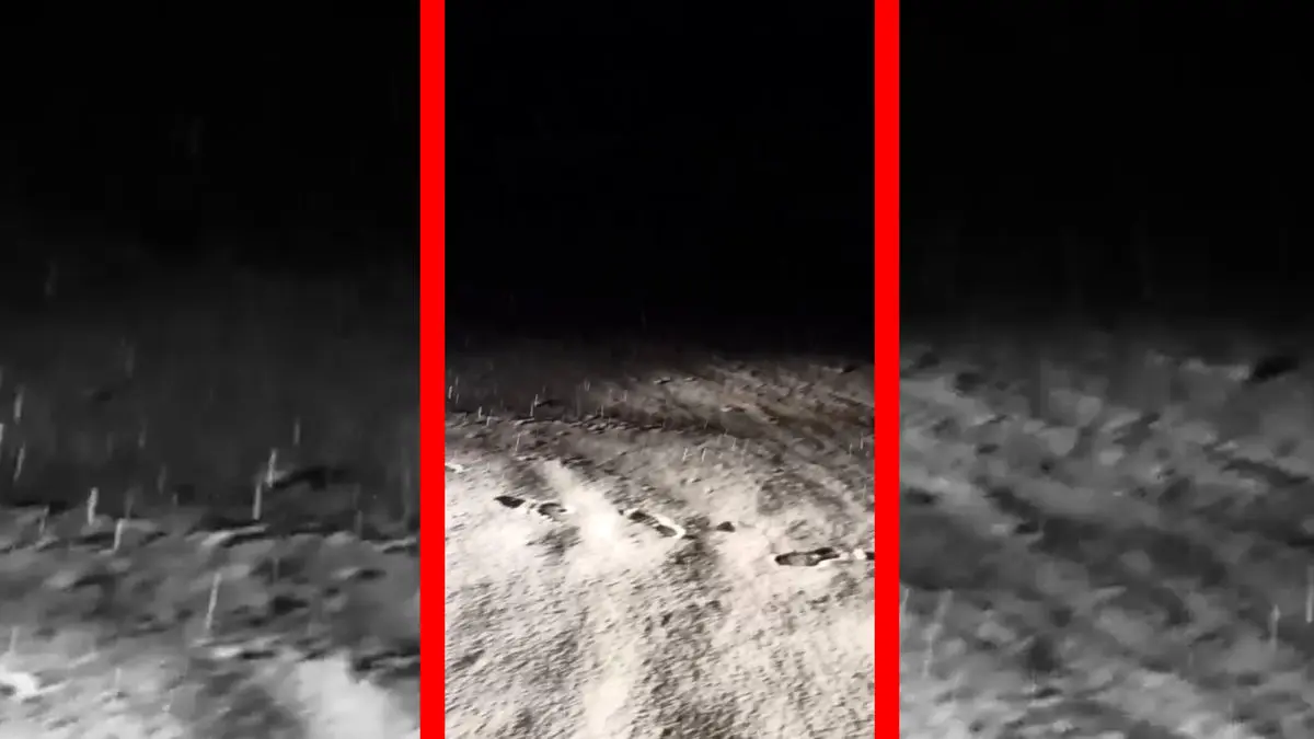 فیلم اولین برف شب گذشته در ارتفاعات زنجان