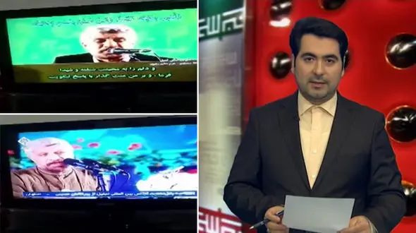 ماجرای پخش زنده تصویر صادق آهنگران به طور همزمان در اصفهان و مشهد!