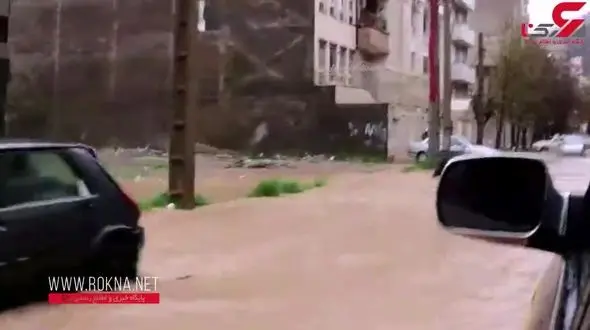 لحظه اعلام وضعیت قرمز در سیل خرم‌آباد + فیلم