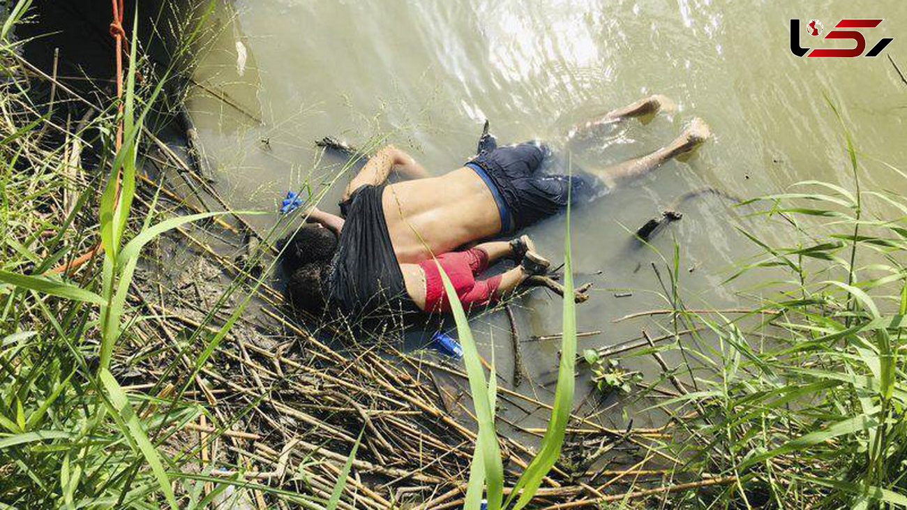 تصویر دلخراش از پدر و دختر پناهنده در رودخانه