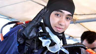 مراسم رکوردشکنی پیاده‌روی زیر آب با حجاب اسلامی / فریسا نیکو منش راد رکورد زد