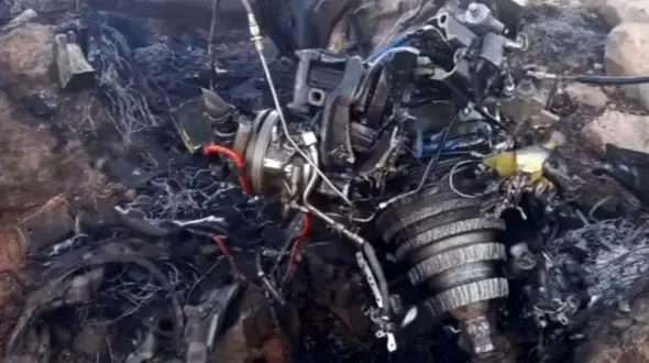 اسامی شهدای ارتش در سقوط هواپیما + فیلم از نزدیک ترین فاصله از لاشه هواپیما