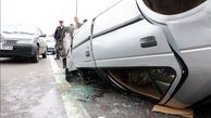 تصادف هولناک کامیون با پژو در مشهد 
