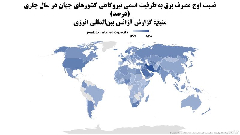 شدیدترین فشار مصرف برق جهان روی نیروگاه‌های ایران