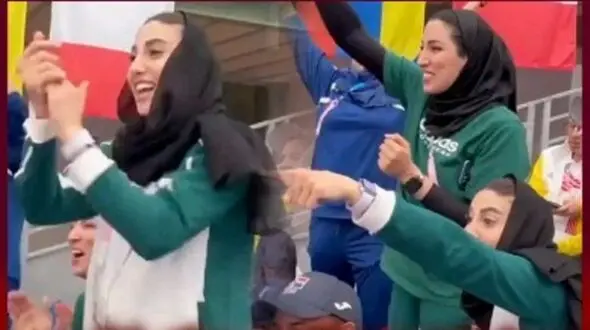 شادی شگفت انگیز ناهید کیانی لحظه قهرمانی مهران برخورداری + فیلم 