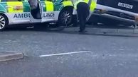 ببینید / تصادف عجیب خودرو پلیس با آمبولانس در حال ماموریت + فیلم