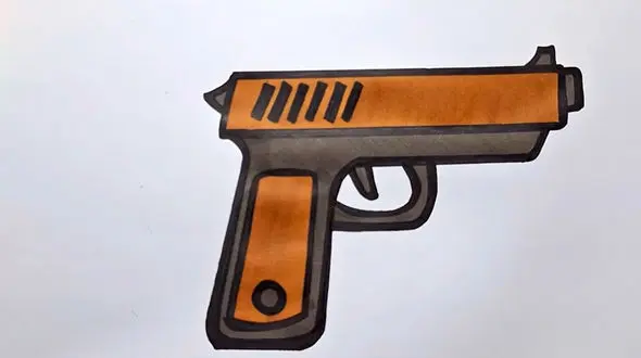 فیلم نقاشی هفت تیر کودکانه و آسان