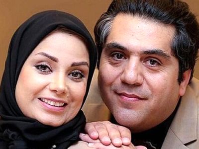 سلفی عاشقانه صبا راد و همسرش کنار دریاچه چیتگر / همسر خواننده خانم بازیگر چه قدر پیر شده!