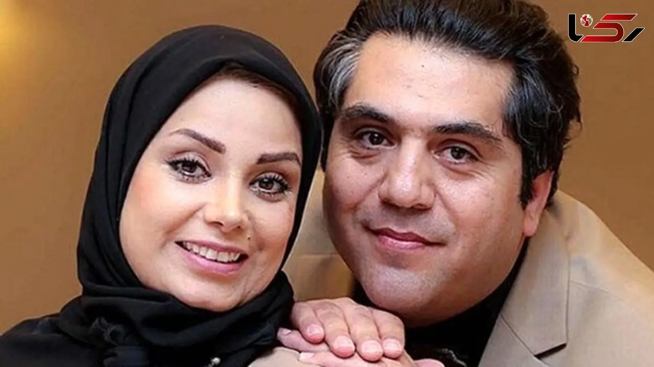 سلفی عاشقانه صبا راد و همسرش کنار دریاچه چیتگر / همسر خواننده خانم بازیگر چه قدر پیر شده!