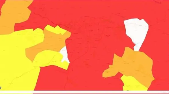 وضعیت کرونا در تهران/ مناطق 22گانه تهران همچنان در وضعیت قرمز قرار دارند