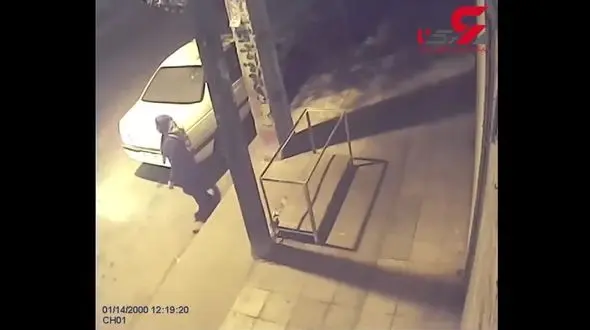 ببینید چگونه ماشین زن مشهدی را می دزدند! +فیلم