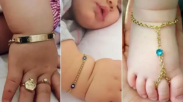 مدل های طلا برای نوزاد + عکس