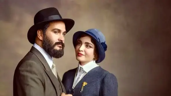 بهنوش طباطبایی و میلاد کی مرام در پشت صحنه سریال «سووشون»