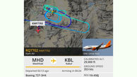 بلاتکلیفی هواپیما از مسیر مشهد به کابل 