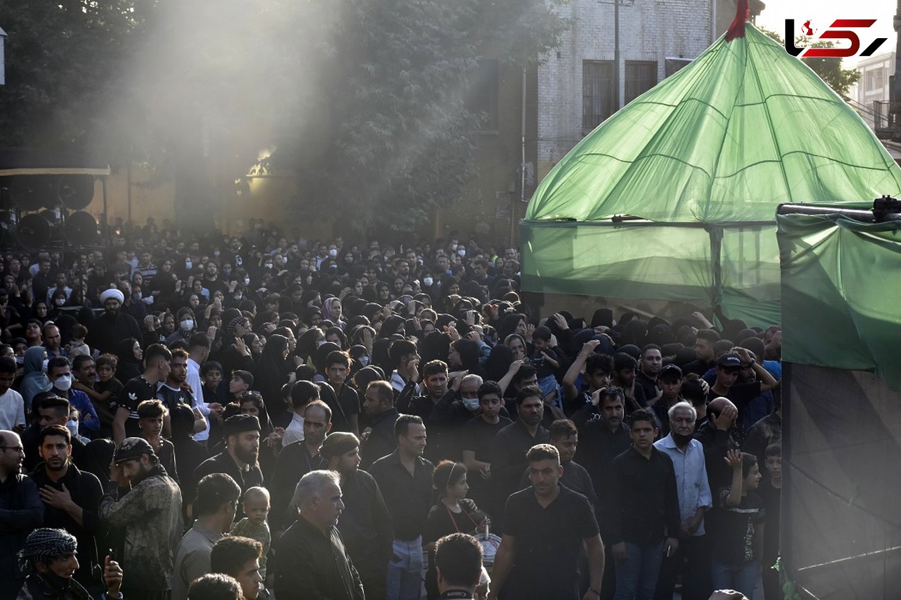 گزارش تصویری/ مراسم آئینی خیمه سوزان عصر عاشورا در کرمانشاه