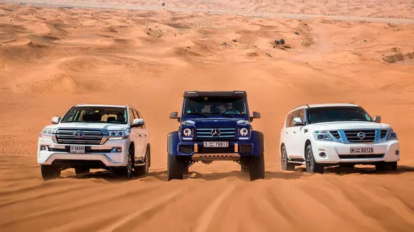 مسابقه  پاترول و لندکروز در یک جاده ناهموار + فیلم