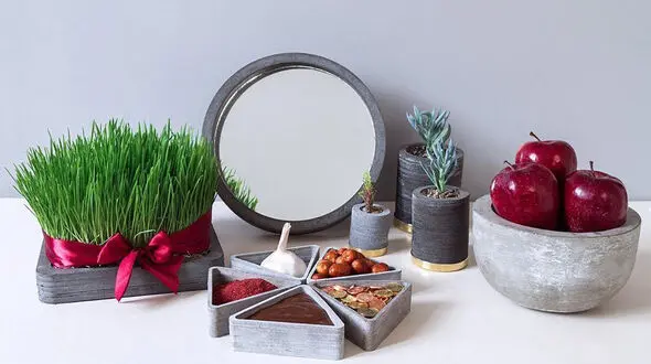 زیباترین مدل های سفره هفت سین با تزیینات مدرن و سنتی / 15 ایده جدید برای عید!
