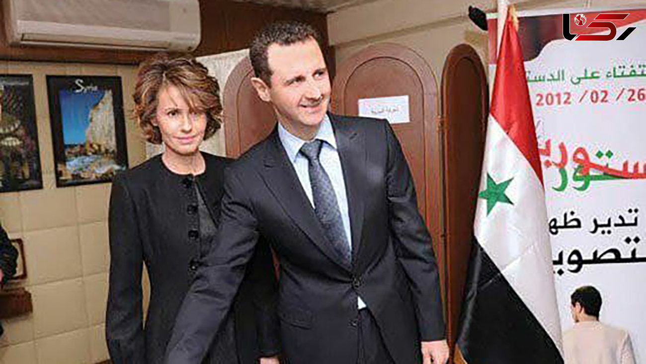 بشار اسد و همسرش کرونا گرفتند + عکس