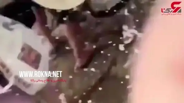 پرتاب شدن گردشگر جوان بر اثر برخورد موج +فیلم