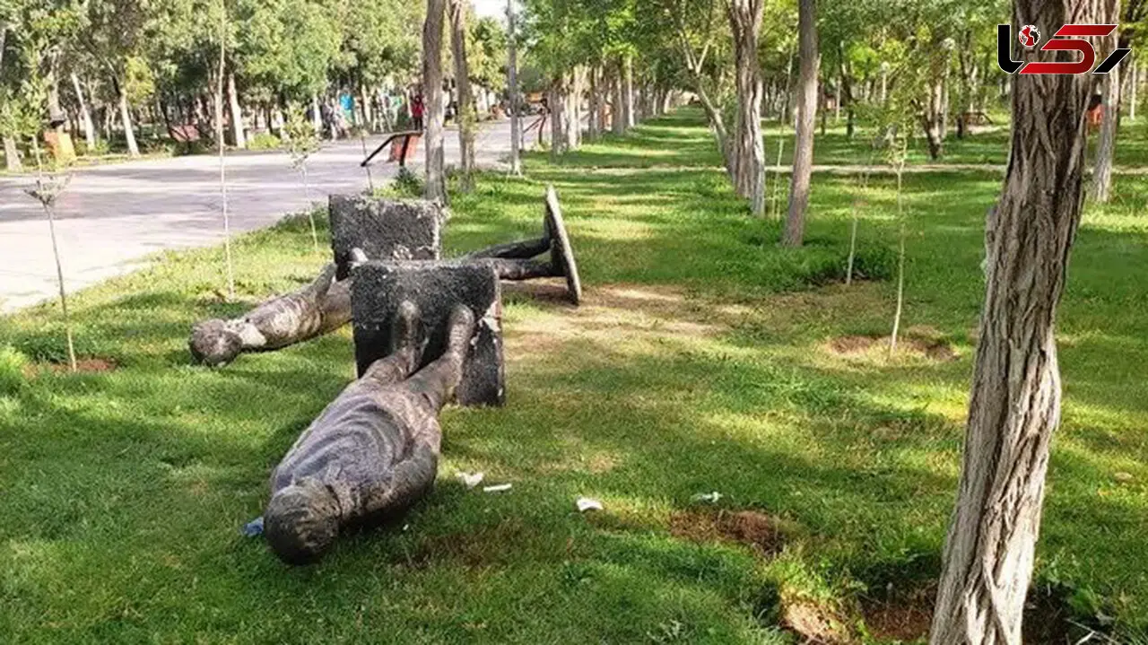 مرگ هولناک کودک 11 ساله در سقوط مجسمه بزرگ روی سرش در پارک + عکس و جزییات