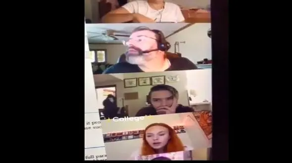 لحظه عجیب ربوده شدن دانش‌آموز از کلاس آنلاین + فیلم 