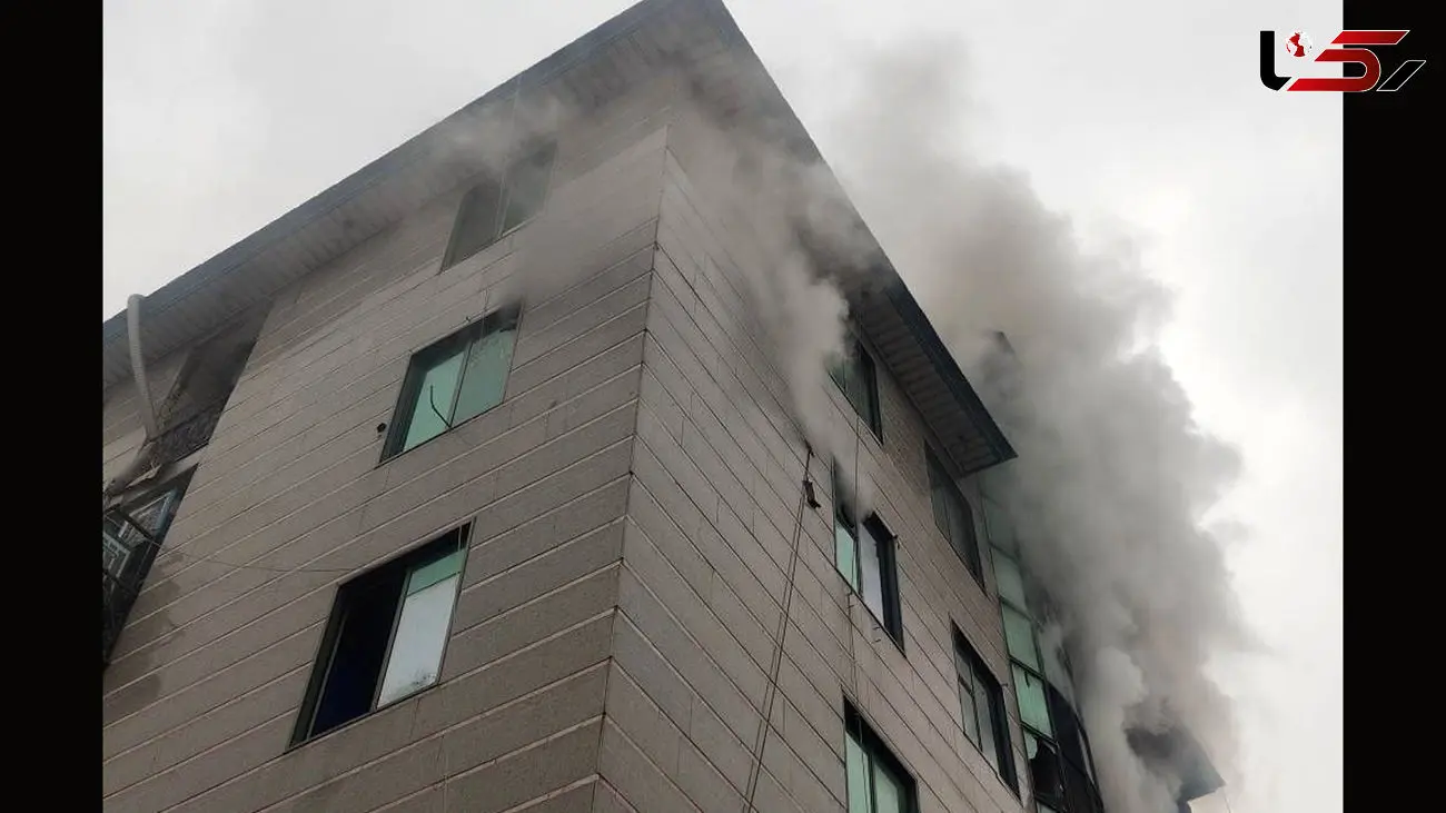 آتش سوزی در کارگاه تولید چرم در خیابان جمهوری + فیلم