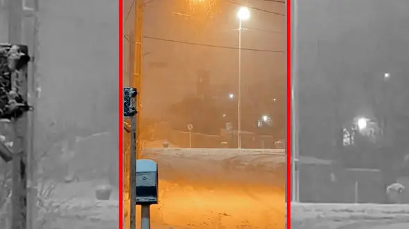 فیلم مناظر شبانه و برفی خلخال