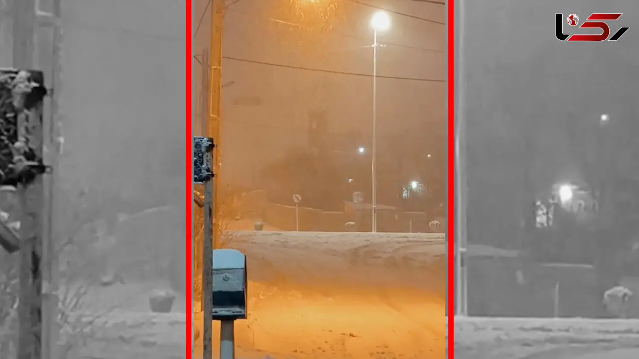 فیلم مناظر شبانه و برفی خلخال