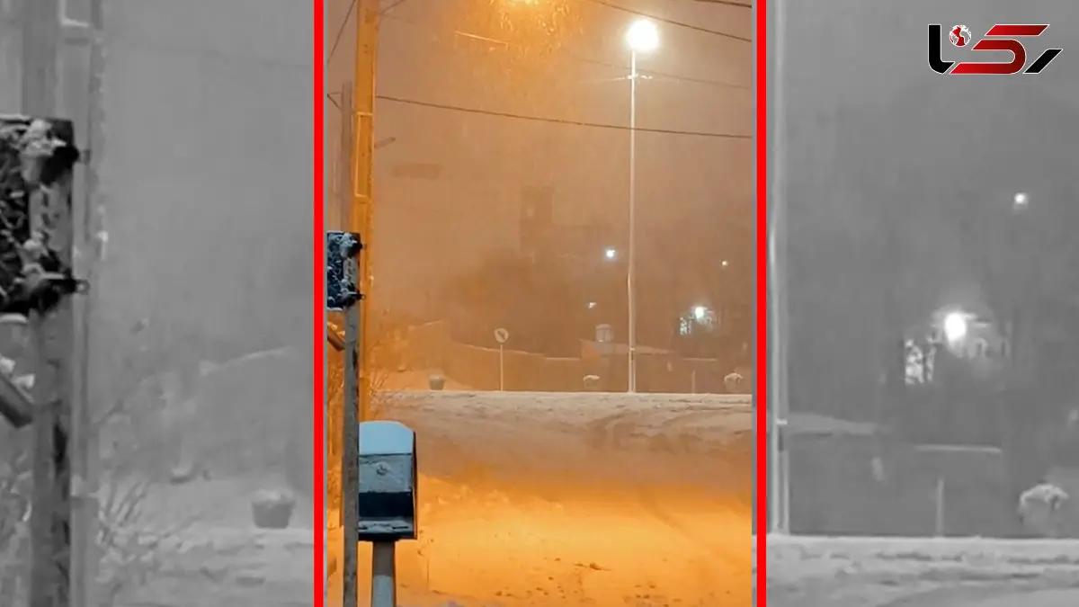 فیلم مناظر شبانه و برفی خلخال