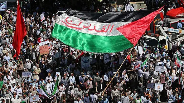 پخش سرودهای انقلابی در مسیرهای راهپیمایی