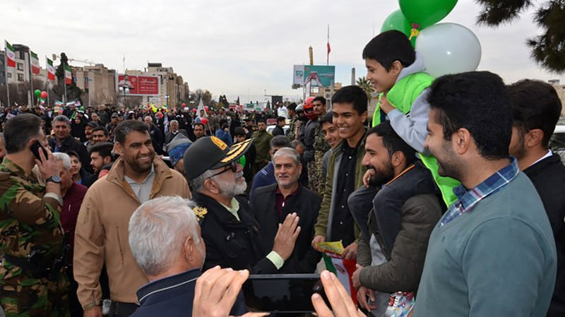 فرماندهی انتظامی استان فارس در راهپیمایی 22 بهمن