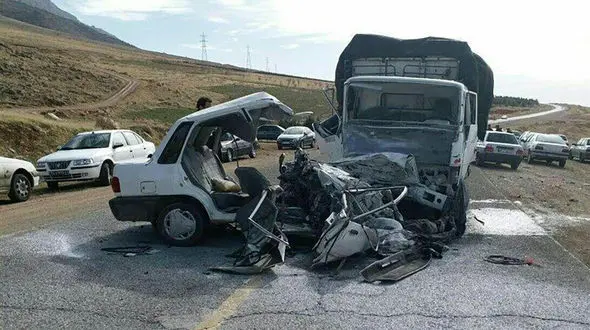 تصادف مرگبار در جوانرود + عکس
