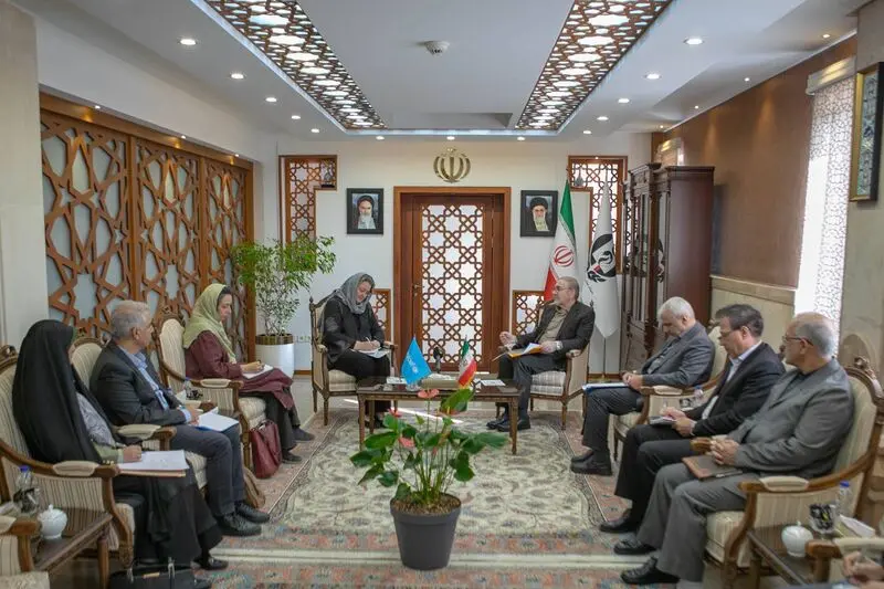 دیدار نماینده یونیسف در ایران با نماینده رئیس‌جمهور
