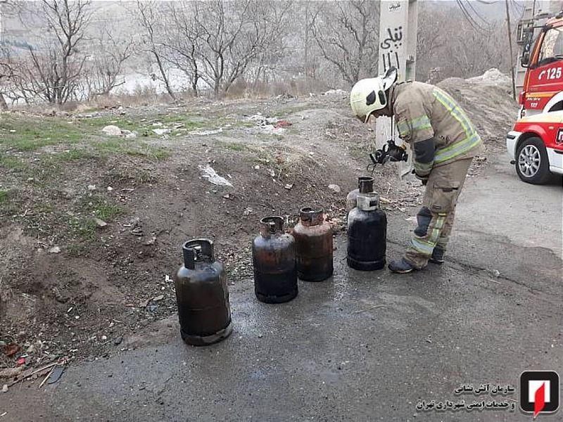 آتش سوزی رستوران سنتی در کوهسار تهران