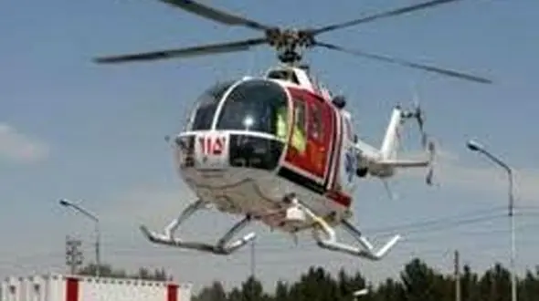 تولد نوزاد  در آسمان خوزستان