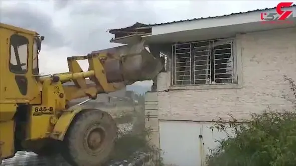 تخریب خانه های رامسر با حکم استانداری مازندران +فیلم