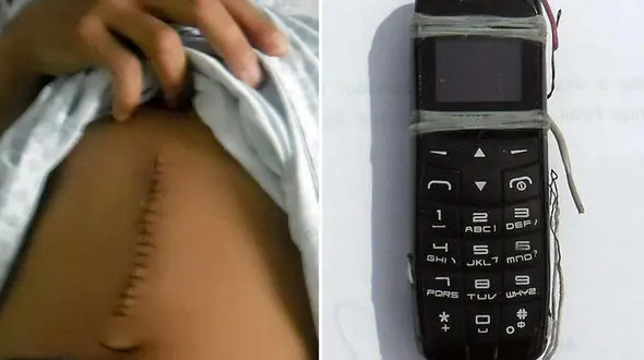 مرد زندانی از ترس موبایلش را خورد !+عکس