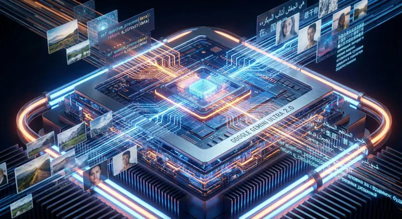 پردازشگر هوش مصنوعی گوگل جمینای مدل Ultra 2.0 با قابلیت تحلیل همزمان کد، تصویر و متن