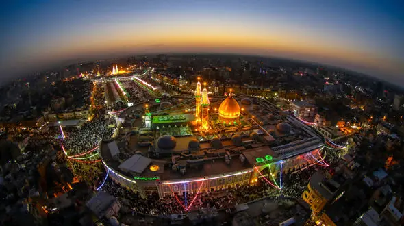 ببینید / تصاویر هوایی از حال و هوای بین بین الحرمین + فیلم 